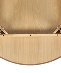 Levede Dining Table Round Rubberwood Base 120cm Natural 120 CM-1864183291977011205