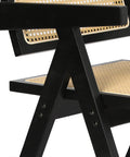 Levede 1x Black Wicker Armchair Dining Chair-1954802993715089413