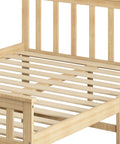 Levede Wooden Bed Frame Queen Size Mattress Natural-1954802925381488645